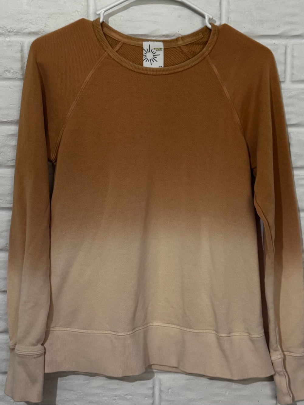 Offline by Aerie Ombre Crewneck Sweatshirt Women’s Small Golden Yellow